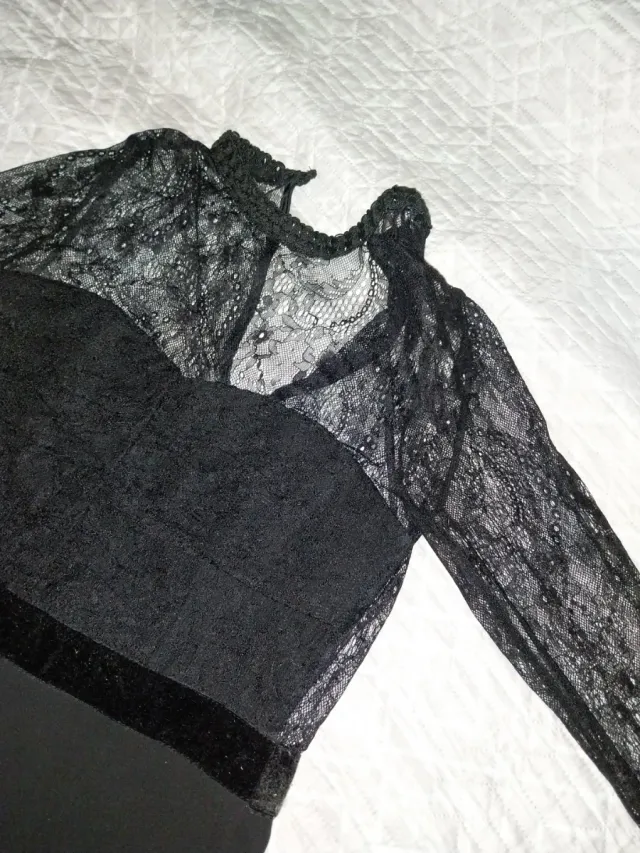 Mono fiesta encaje negro