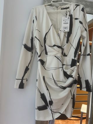 Vestido Zara estampado M