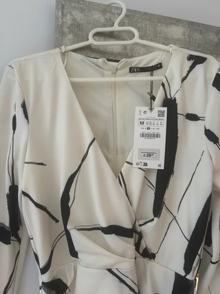 Vestido Zara estampado M