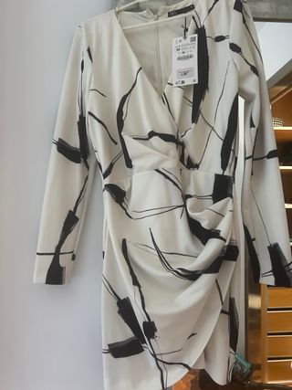 Vestido Zara estampado M