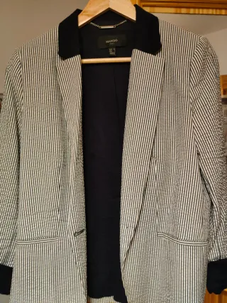 Mango Chaqueta Rayas Talla 40