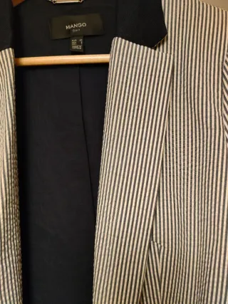 Mango Chaqueta Rayas Talla 40