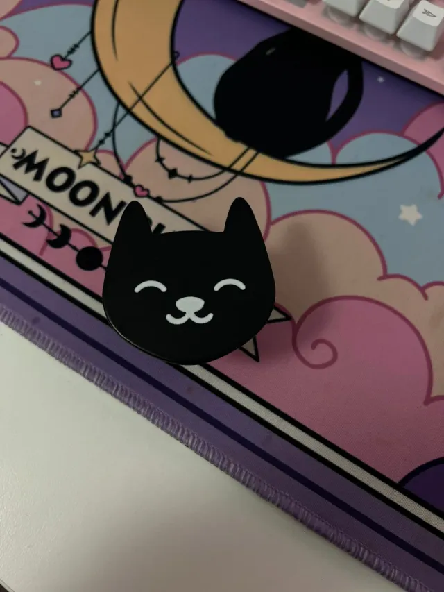 Percha gato negro 7cm