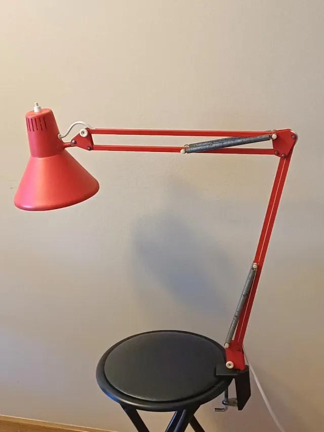 Lámpara flexo vintage retro metal y plástico