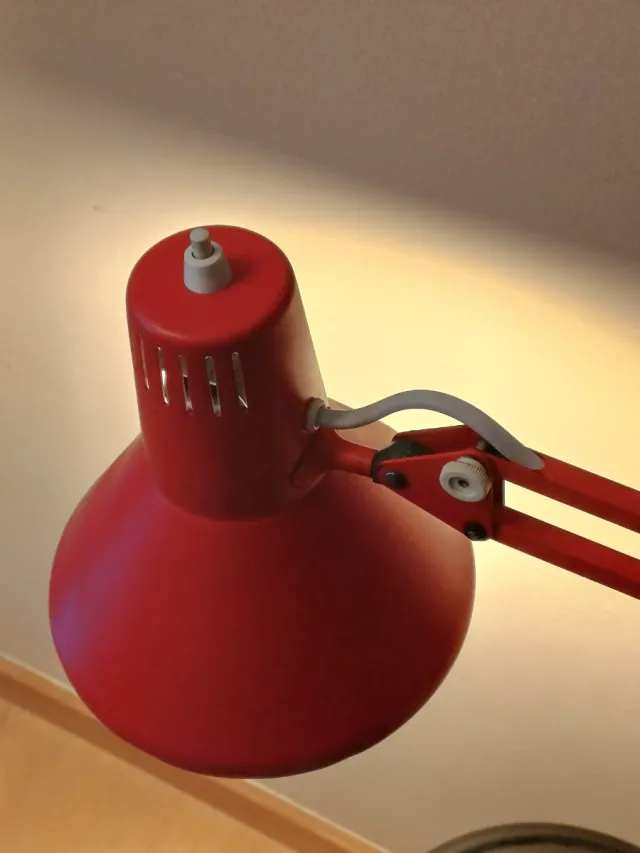 Lámpara flexo vintage retro metal y plástico