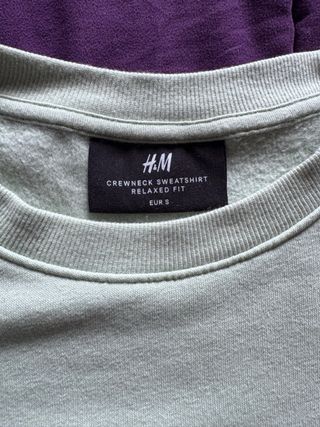 Felpa girocollo H&M verde taglia S