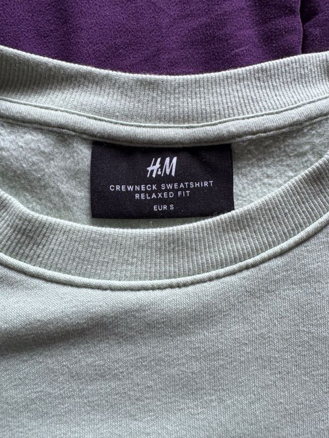 Felpa girocollo H&M verde taglia S
