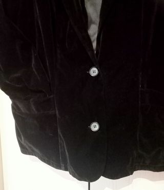 Giacca in velluto nero