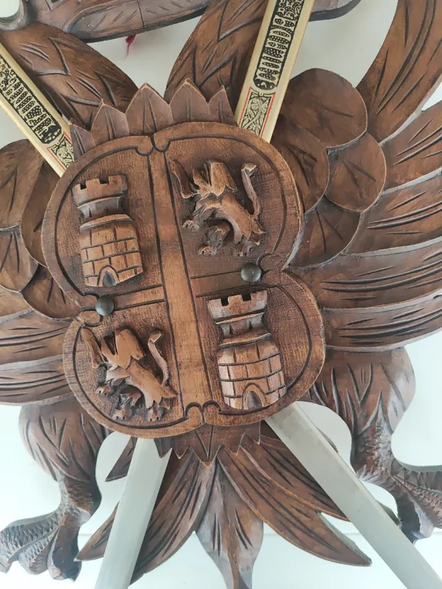 Panopla Escudo Madera Cid Campeador 2 Espadas