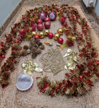 Lote Decoración Navideña Árbol Adornos