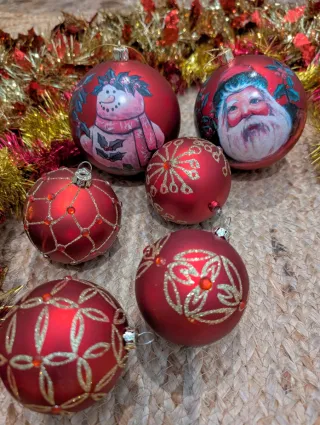 Lote Decoración Navideña Árbol Adornos