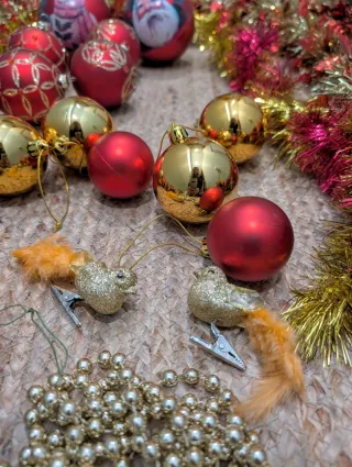 Lote Decoración Navideña Árbol Adornos