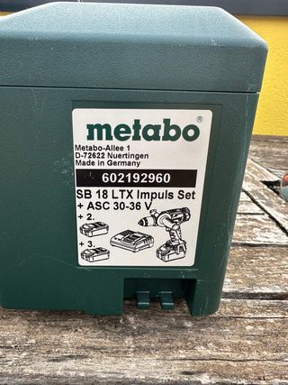 Taladro Metabo SB 18 LTX Impuls Set