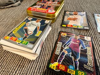 Lote 50 cromos La Liga 18-19 19-20 caja messi