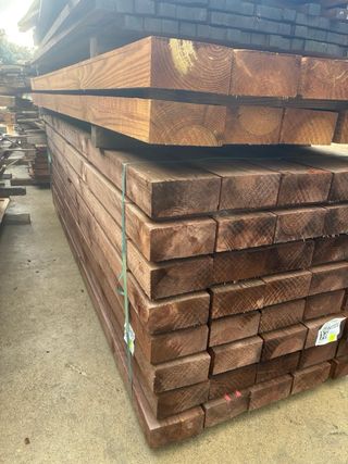 Traviesas madera ECO 250x20x10cm