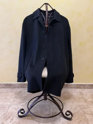 Cappotto Zara Nero Uomo