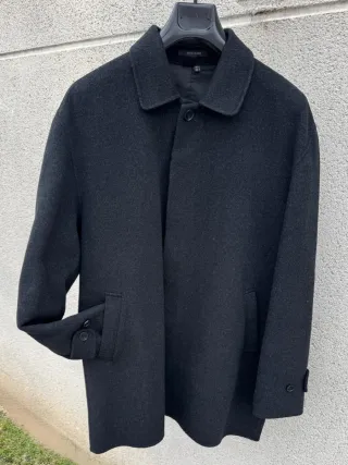 Cappotto Zara Nero Uomo