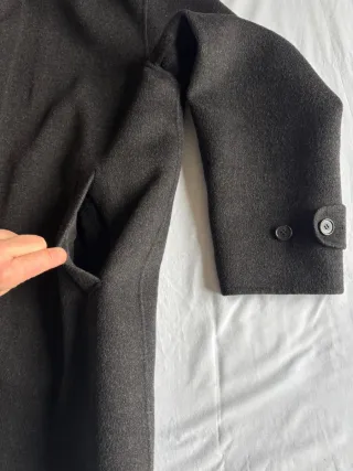 Cappotto Zara Nero Uomo