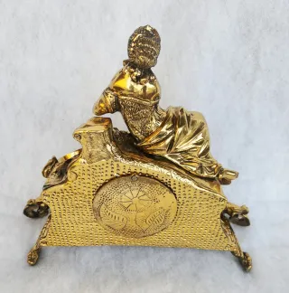 Reloj de sobremesa vintage bronce auténtico 40 cm