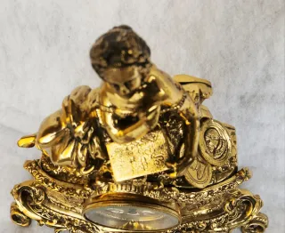 Reloj de sobremesa vintage bronce auténtico 40 cm