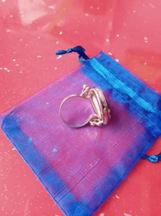 Anillo Plata Nacar Multicolor