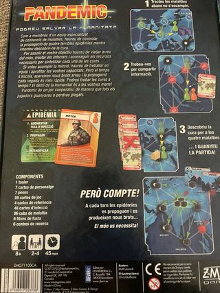 Pandemic joc de taula en català