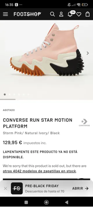 Converse Running Star Motion Rosa