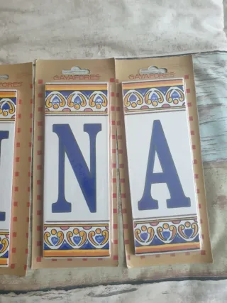 Azulejos letras Decorativos GAYAFORES Florales