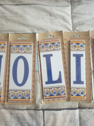 Azulejos letras Decorativos GAYAFORES Florales