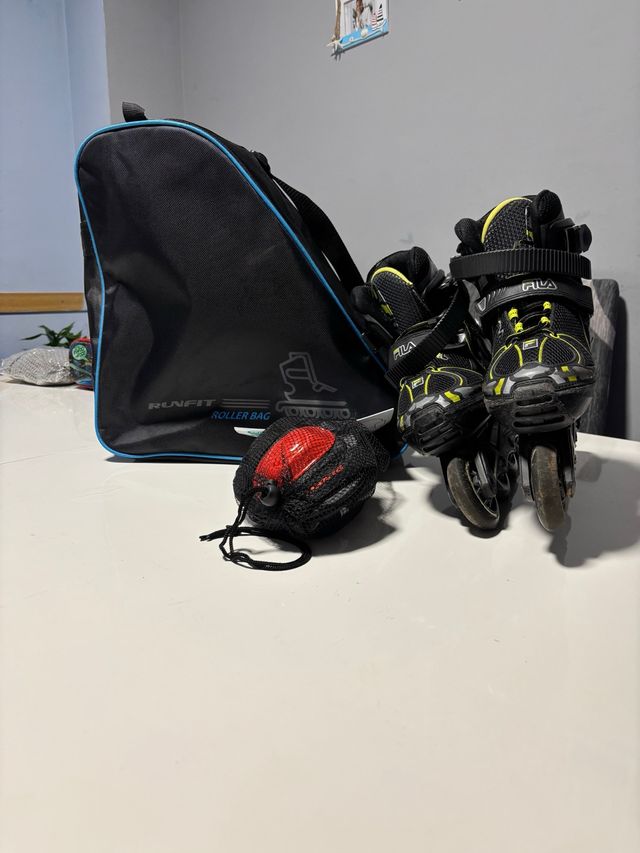 Set Patines Fila + Bolso + Protecciones