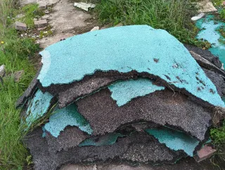 Suelo de caucho reciclado