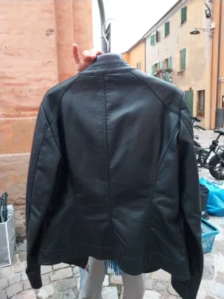 Giubbotto ecopelle Only nero