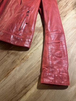 Cazadora Piel TCN Roja