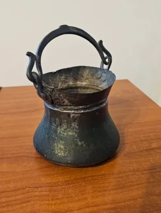 Secchio/paiolo antico in rame