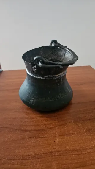 Secchio/paiolo antico in rame