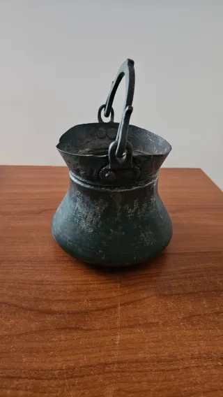 Secchio/paiolo antico in rame