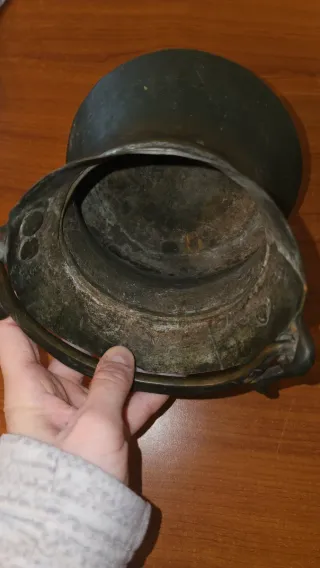 Secchio/paiolo antico in rame