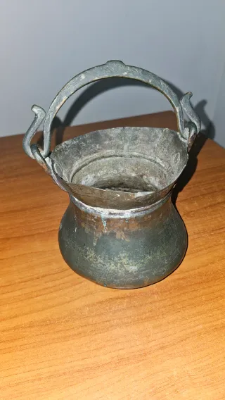 Secchio/paiolo antico in rame