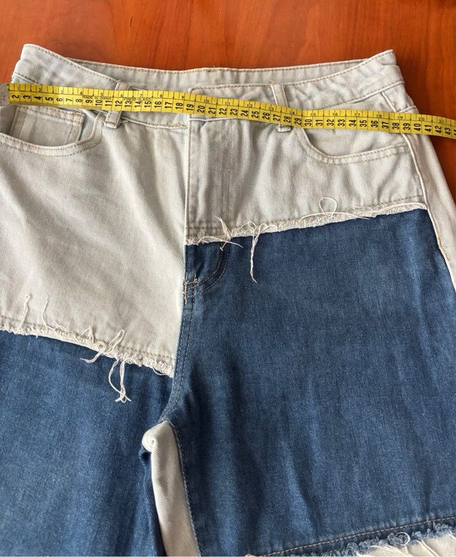 Vaqueros patchwork talla M