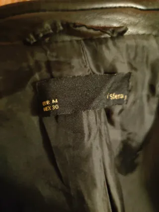 Chaqueta polipiel Sfera Negra Talla M