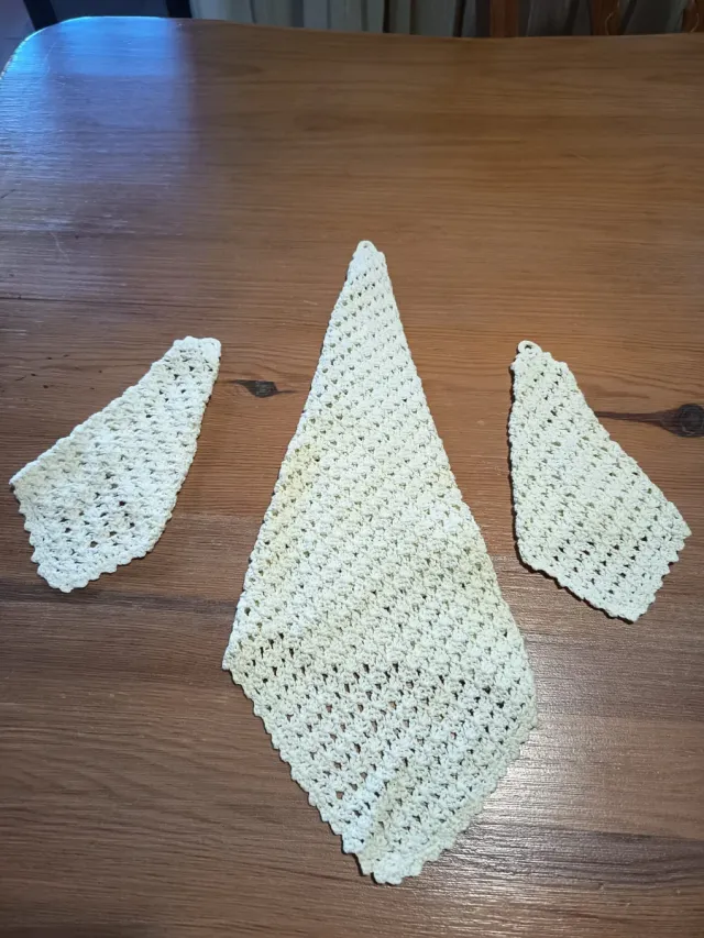 Paños de ganchillo hechos a mano