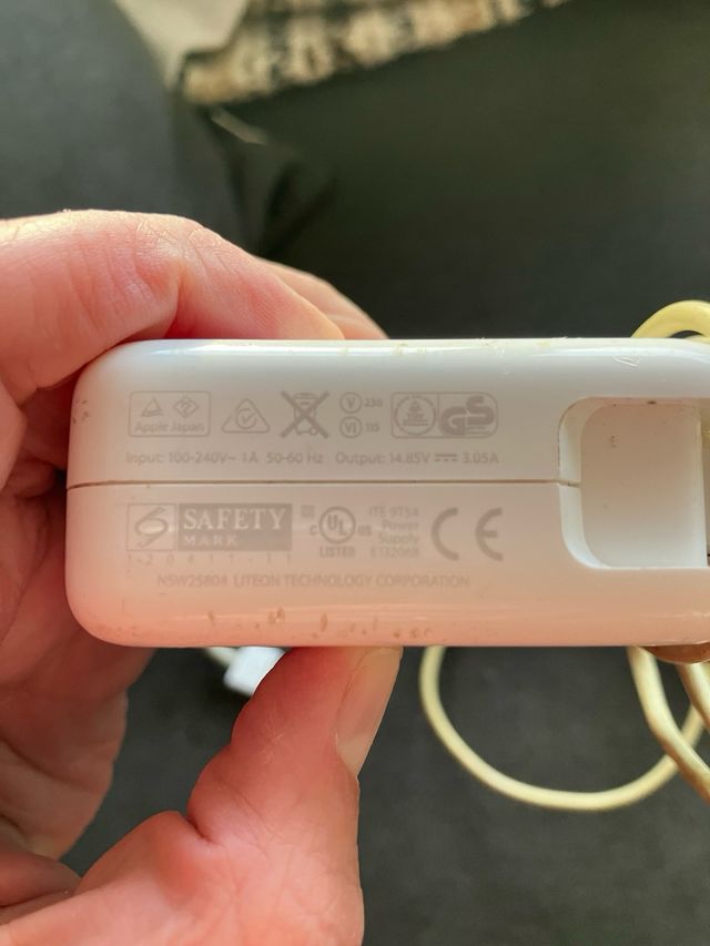 Cargador Apple Mac Original (funciona)