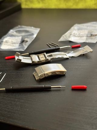 Cierre hebilla reloj 20mm ajustable x2