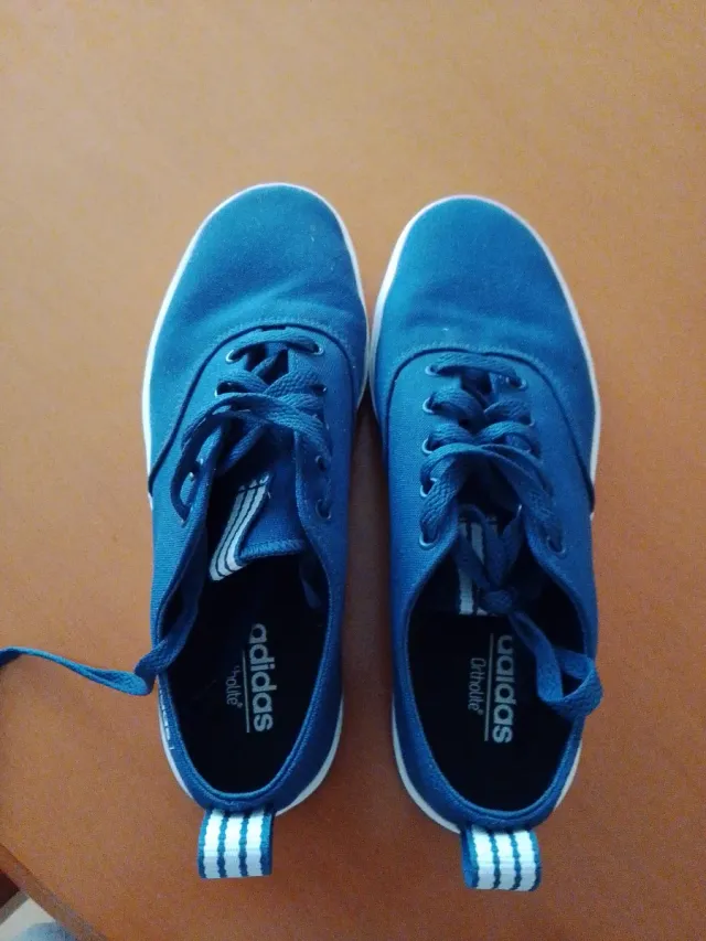 Zapatillas lona Adidas azul marino talla 41.5