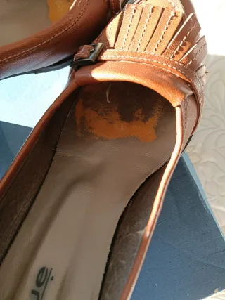 Zapatos de tacón marrones talla 39