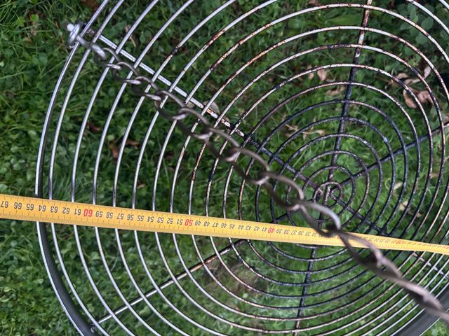 Barbacoa Trípode 65cm Negra y Plateada