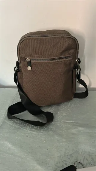 Bolso bandolera Polo marrón y negro