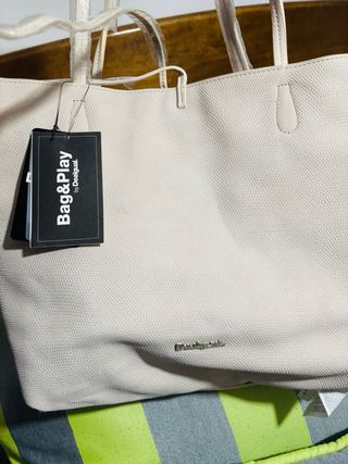 Bolso Desigual Multicolor Patchwork reversible