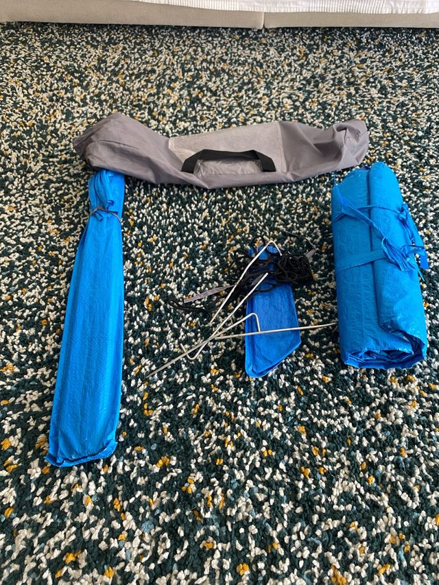 Parasol Playa Bebé Azul