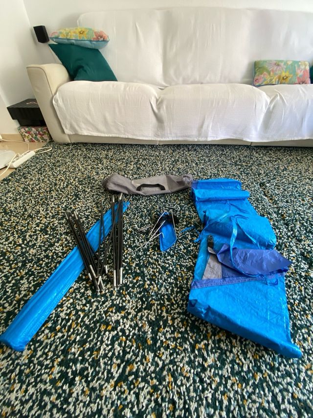 Parasol Playa Bebé Azul